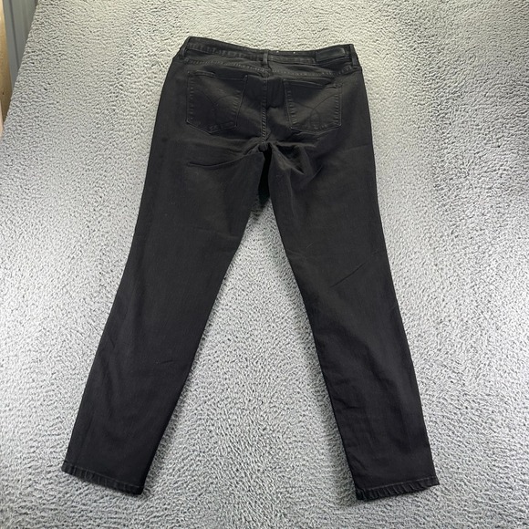 Calvin Klein Jeans Women 14 Black Cotton Denim Skinny Leg Curvy Stretch Workwear - Picture 6 of 11